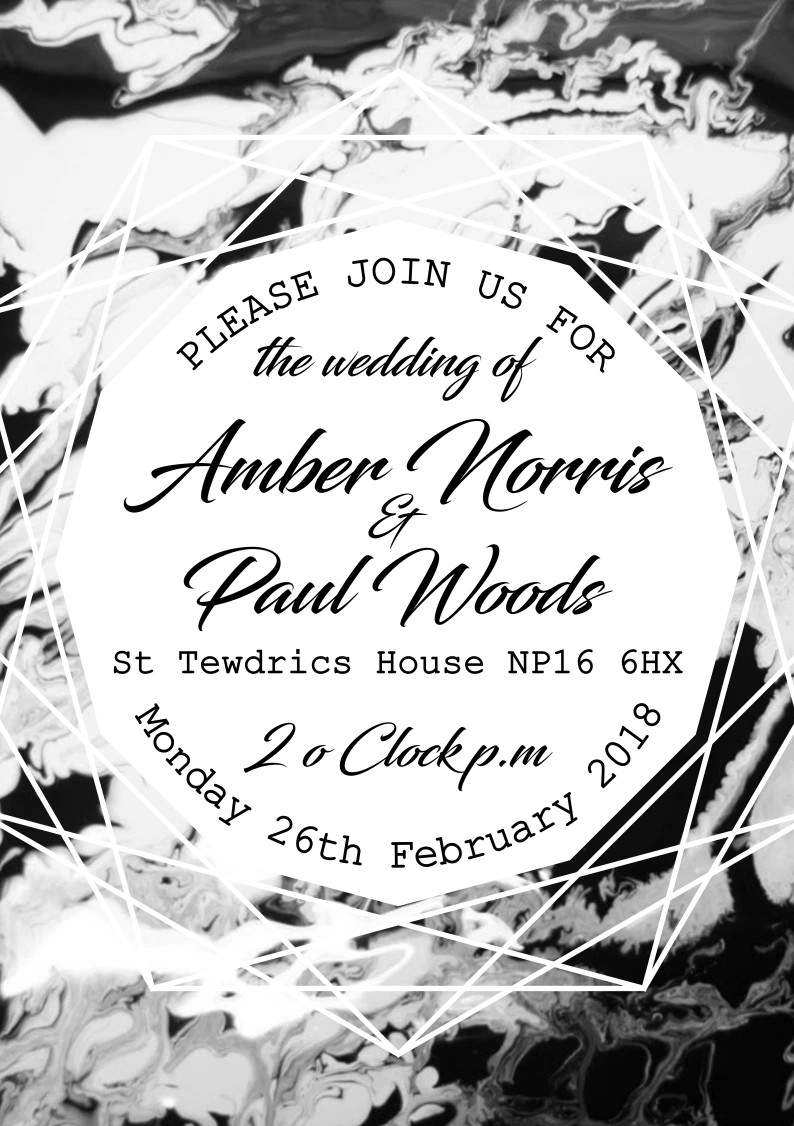 Wedding Invite Digital Design